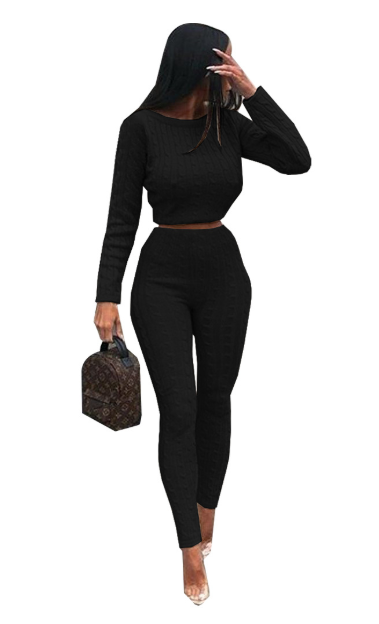 Comfy Two-piece Sweater Pant Set