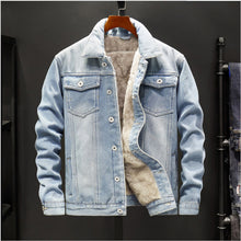 Load image into Gallery viewer, Denim Fleece Lined Jacket
