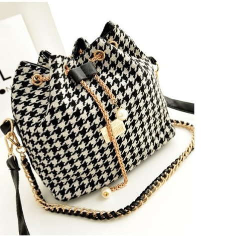 Canvas Printed Drawstring Handbag