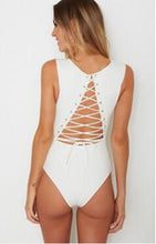 Load image into Gallery viewer, Strappy Back Solid Color Bodysuit
