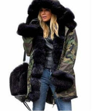 Load image into Gallery viewer, Fur Trimmed Padded Maxi Coat
