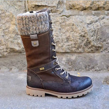 Load image into Gallery viewer, All-Weather Laced Boots with Wool Trim
