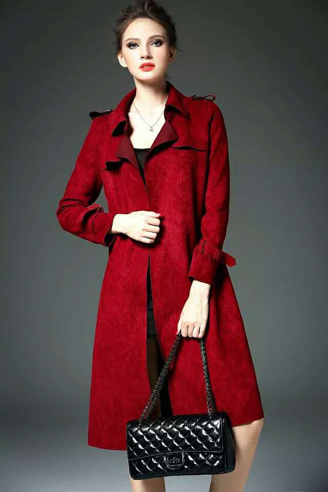 Autumn Long Brushed Cotton All Weather Trench