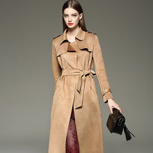 Load image into Gallery viewer, Autumn Long Brushed Cotton All Weather Trench
