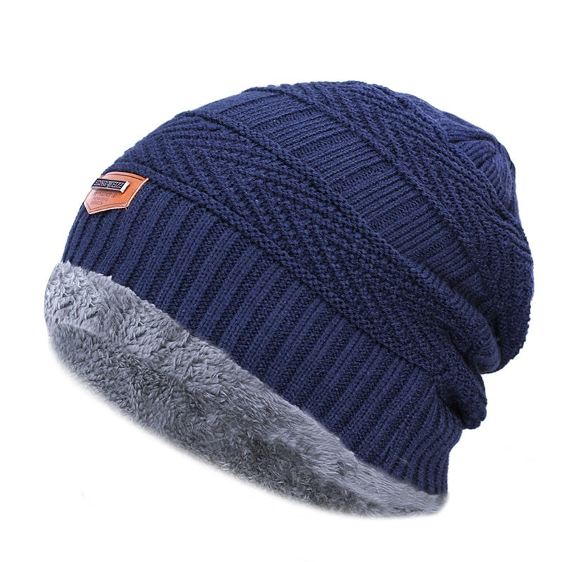 Plush Lined  Beanie Cap