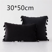 Load image into Gallery viewer, Tassel velvet sofa pillowcase
