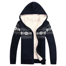 Load image into Gallery viewer, Hooded Thick Fleece Cardigan Jacket
