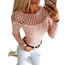 Load image into Gallery viewer, Lace &amp; Beaded Sweater
