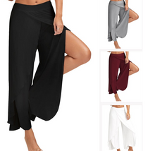 Load image into Gallery viewer, Wide Leg Split Harem Pants
