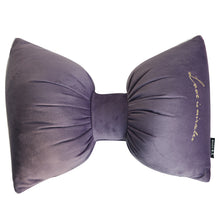 Load image into Gallery viewer, Velvet Bow Tie Accent Pillow
