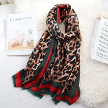 Load image into Gallery viewer, Warm Leopard Print Scarves
