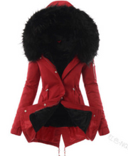 Load image into Gallery viewer, Hooded Drawstring Plush Jacket Women
