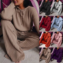 Load image into Gallery viewer, Loose Fitting Warm Knitted Pant Suit
