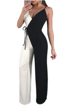 Load image into Gallery viewer, Color Blocked Wide Leg Jumpsuits
