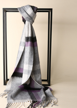 Load image into Gallery viewer, Long Plaid Cashmere Autumn  Scarf
