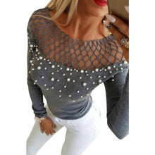 Load image into Gallery viewer, Lace &amp; Beaded Sweater
