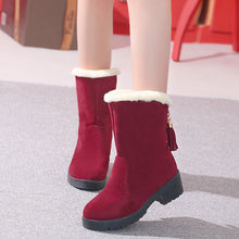 Load image into Gallery viewer, Suede Round Toe Boots
