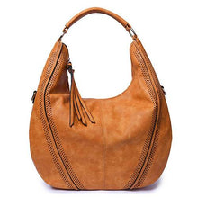 Load image into Gallery viewer, Classic Stitch Accent Shoulder Bag
