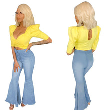 Load image into Gallery viewer, Denim Bell Bottoms
