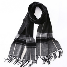 Load image into Gallery viewer, Long Plaid Cashmere Autumn  Scarf
