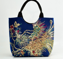 Load image into Gallery viewer, Peacock Embroidery Handbag
