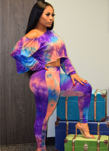 Load image into Gallery viewer, Tie-Dye 2PC Loose Top Pants Set
