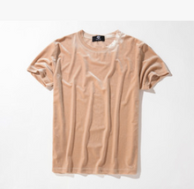 Load image into Gallery viewer, Velour Short-Sleeved T-shirt
