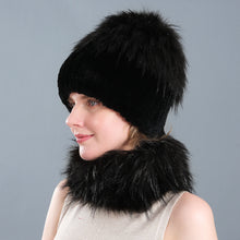 Load image into Gallery viewer, Super Soft Fuzzy Hat &amp; Scarf Set
