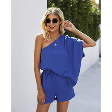 Load image into Gallery viewer, One  Shoulder Loose  Fit Romper
