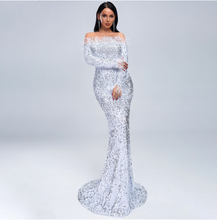 Load image into Gallery viewer, Mermaid Shimmering Evening Dress
