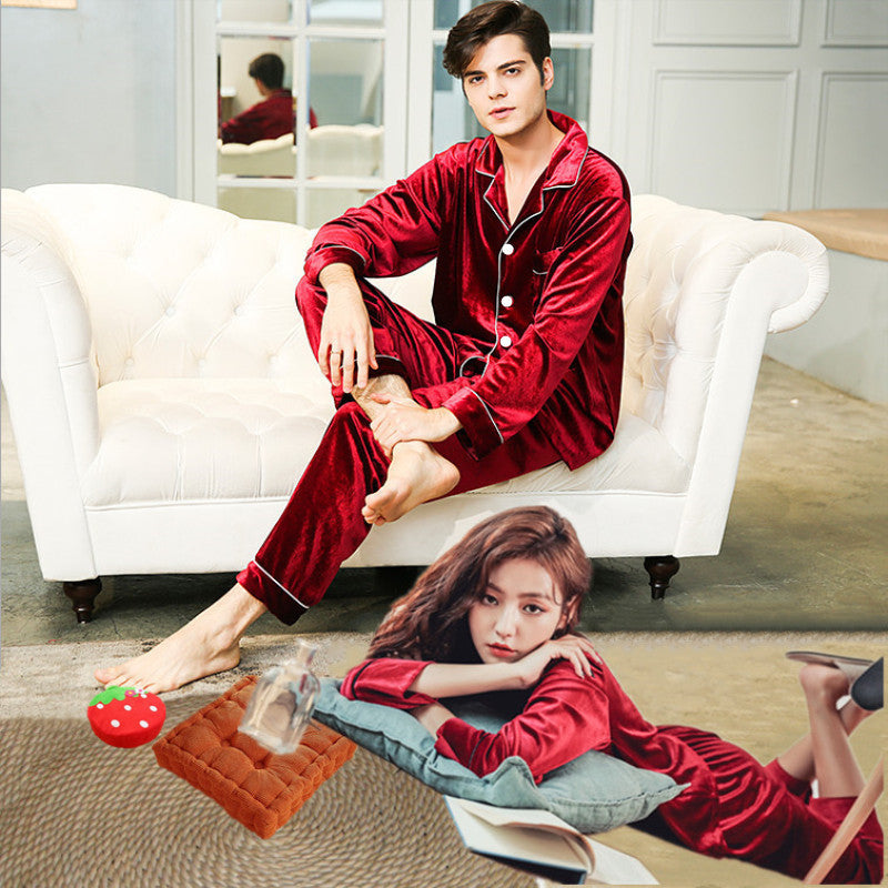 Velour Couples Pajamas