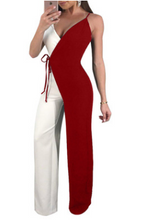 Load image into Gallery viewer, Color Blocked Wide Leg Jumpsuits
