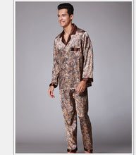 Load image into Gallery viewer, Chocolate Toned Silk Pajamas Set
