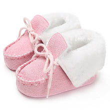 Load image into Gallery viewer, Suede Plush Padded Baby Shoes
