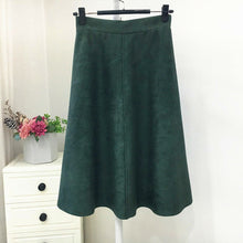 Load image into Gallery viewer, Brushed Velour High Waisted Skirt
