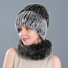 Load image into Gallery viewer, Super Soft Fuzzy Hat &amp; Scarf Set
