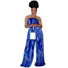 Load image into Gallery viewer, Tube Top Halter Printed Jumpsuit
