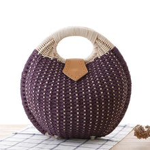 Load image into Gallery viewer, Round Rattan Handbag in Great Colors
