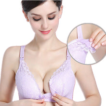 Load image into Gallery viewer, Lace  &amp; Cotton Nursing Bra
