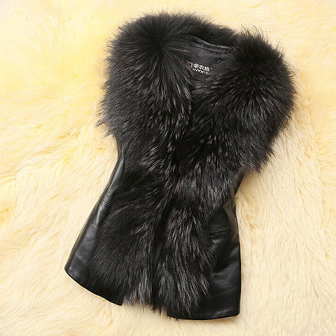 Fur Collared Stylish Vest