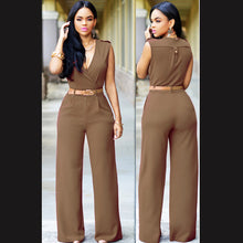 Load image into Gallery viewer, Casual Classic Belted Jumpsuits
