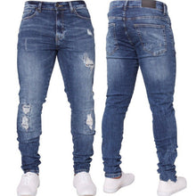 Load image into Gallery viewer, Ripped Denim Trousers
