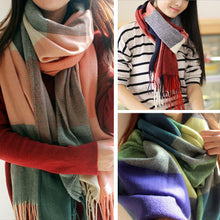 Load image into Gallery viewer, Fringed Shawl in Bold Colors
