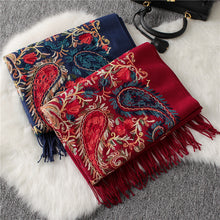 Load image into Gallery viewer, Nepal Style  Embroidered Scarf
