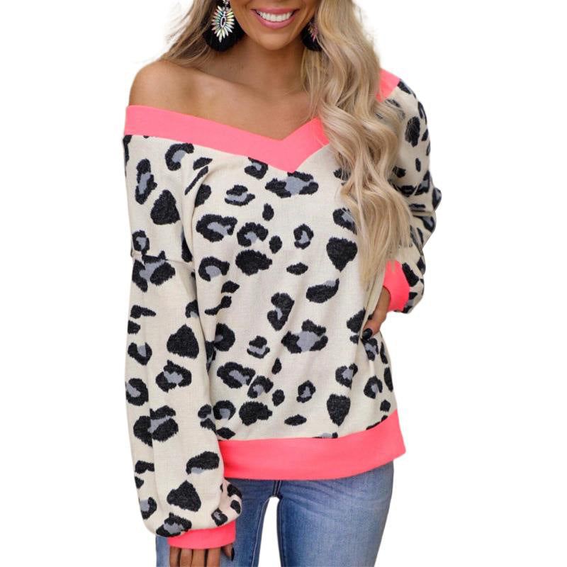 Spotted Long Sleeve Loose Casual Sweater