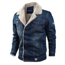 Load image into Gallery viewer, Denim Fur Lined Jacket
