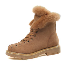 Load image into Gallery viewer, Thick Laced Plush Lined Snow Boots
