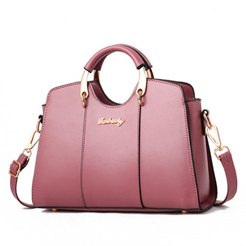 Colorful  Gold  Accented Shoulder Bag