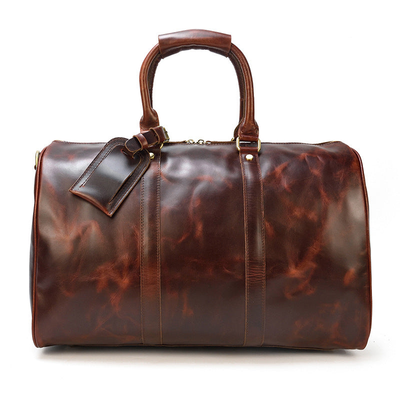 Large Capacity Leather Satchel