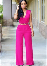 Load image into Gallery viewer, Casual Classic Belted Jumpsuits
